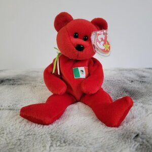 Retired Vintage 90s Ty Beanie Baby Osito Bear With Tag